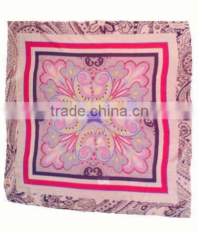 silk scarf panuelos de seda foulards with beautiful pattern