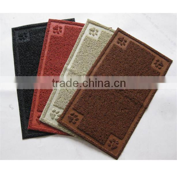 Square shape Pet litter mat for cats/PVC mat/ litter catcher mat China wholesale pet accessories