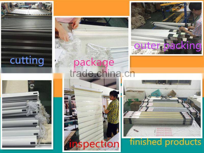 Blackout zebra blind-linen ready made roller curtain