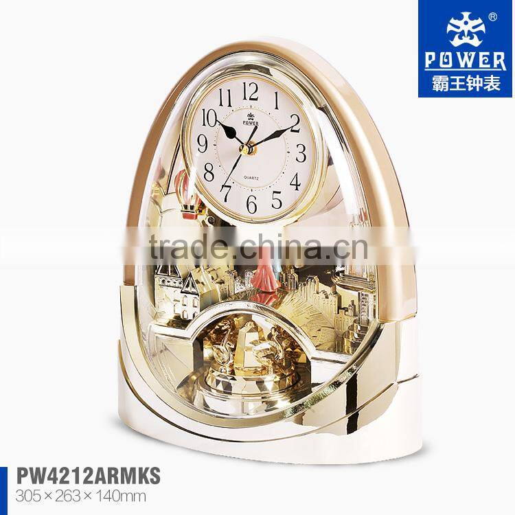 luxury desk clock table clock,bedside table clocks with light sensor control