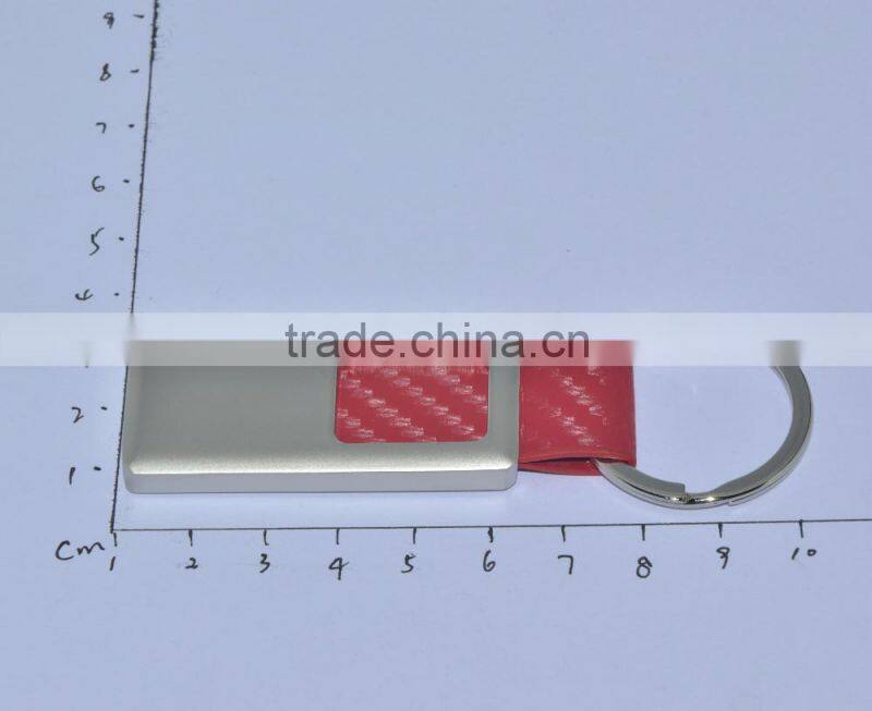 2016 exhibiton new design Premium quality genuine leather custom keychain