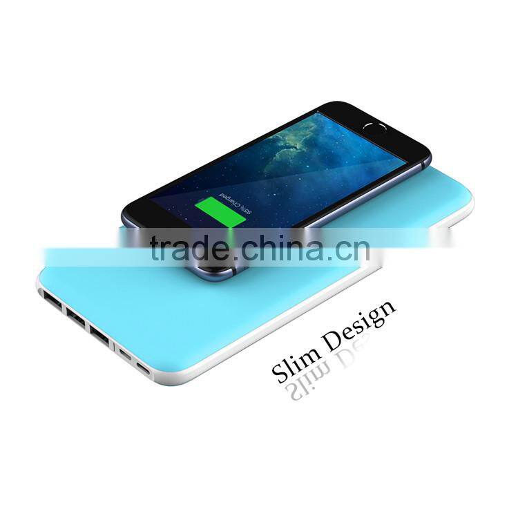 New design universal 20000mah 3 usb backup battery charger