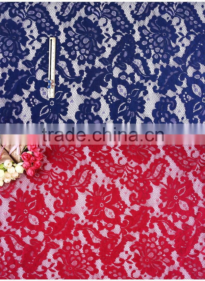 Cotton Chinlon Lace Fabric for Wedding Dresses