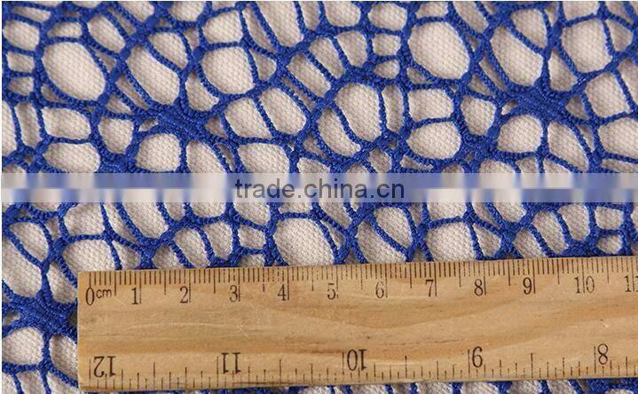 Wholesale polyester spandex lace fabric dress material