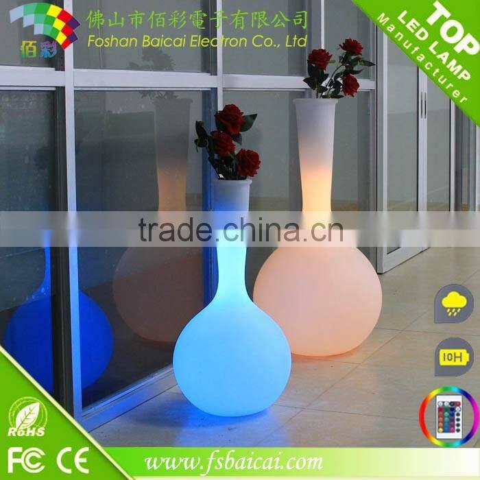 European classical LED decoration garden pot / Waterproof Outdoor LED flower pot/led illuminated flower vase