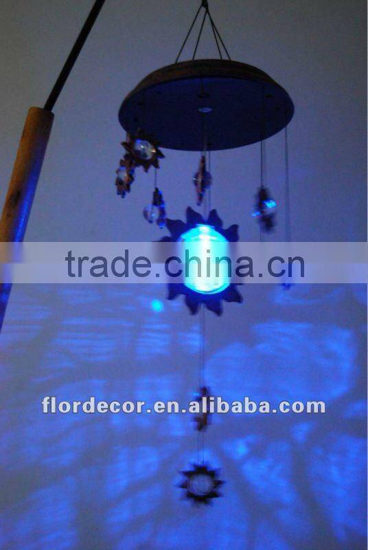 Colour Changing Solar Wind Spinner Spiral Light Ball Garden Tree Patio Red Blue Green Pink