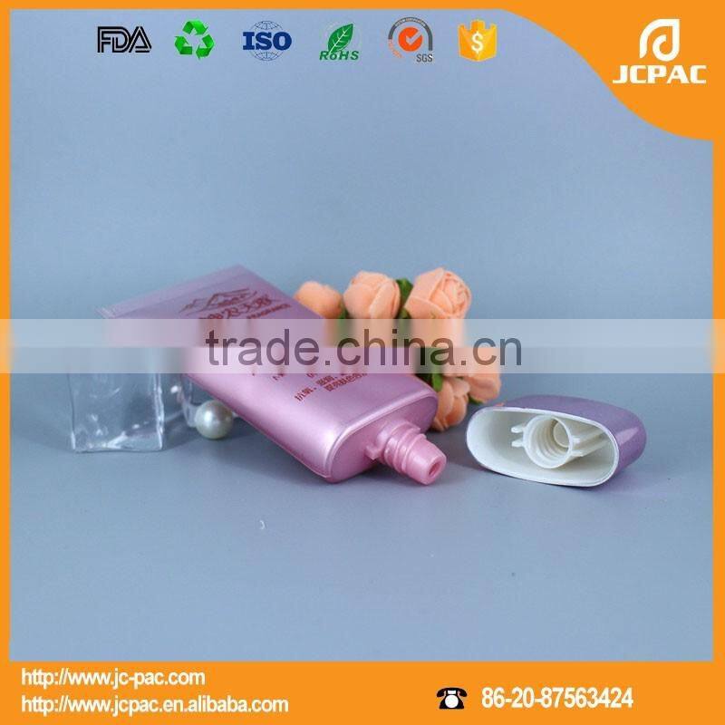 Empty silkscreen printing surface handling oval aluminum laminated tube