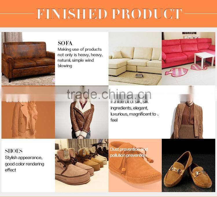 High density microfiber pu suede upholstery fabric