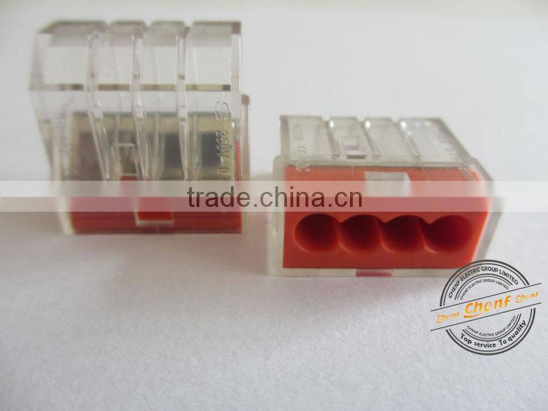 Newest Hot Sell 250v 4 Pin Push Wire Connectors (4 poles)