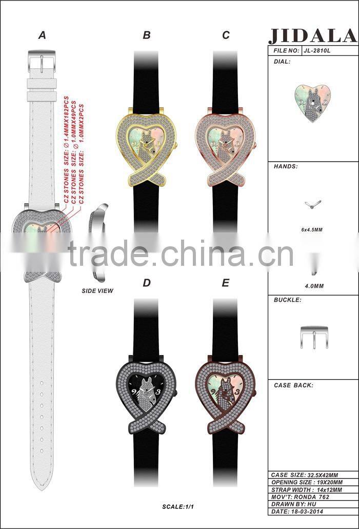 Logo Printed Oem Service 5Atm Water Resistant Stainless Steel Line Watches