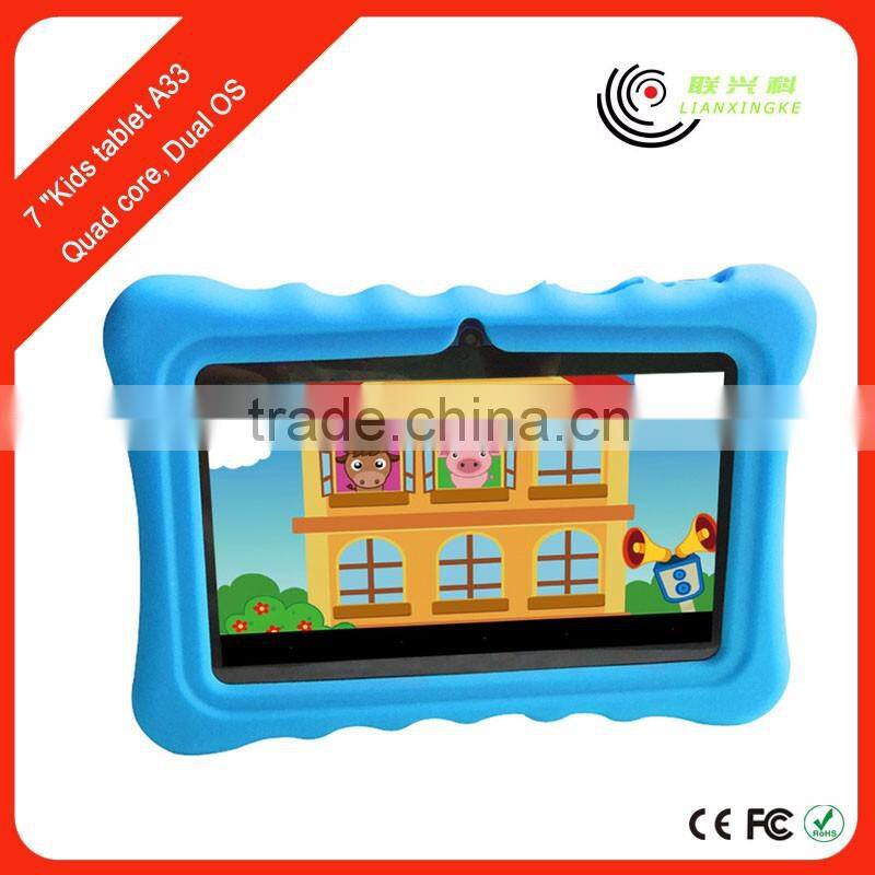 China manufacturer kids 7 inch drawing tablet pc with case handle