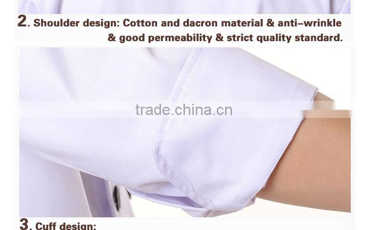 New fashion poly cotton women sexy chef uniform