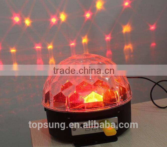 magic rgb discoteca support mp3 sd/tf card