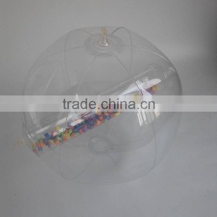 trancparent 30cm free phthalates pvc whole beach ball