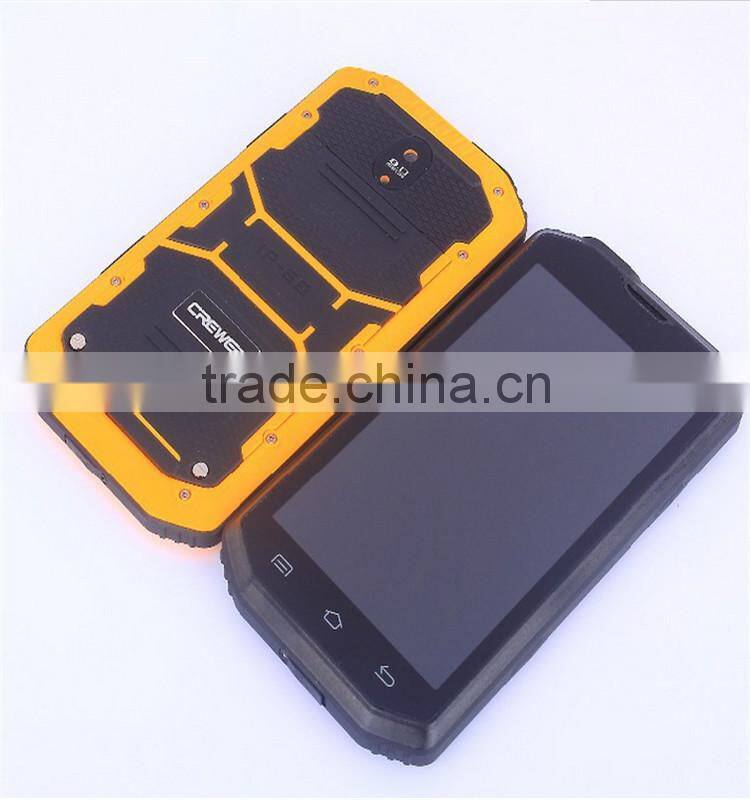 CREWER H5 Waterproof Phone 5 inch IPS Screen 512MB RAM 4GB ROM Android 4.4 3G WCDMA GSM Dual Sim Smart Phone