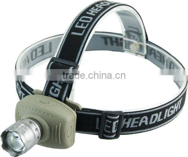 T27 AAA Plastic Camping Outdoor 3 Watt LED camping led headlight
