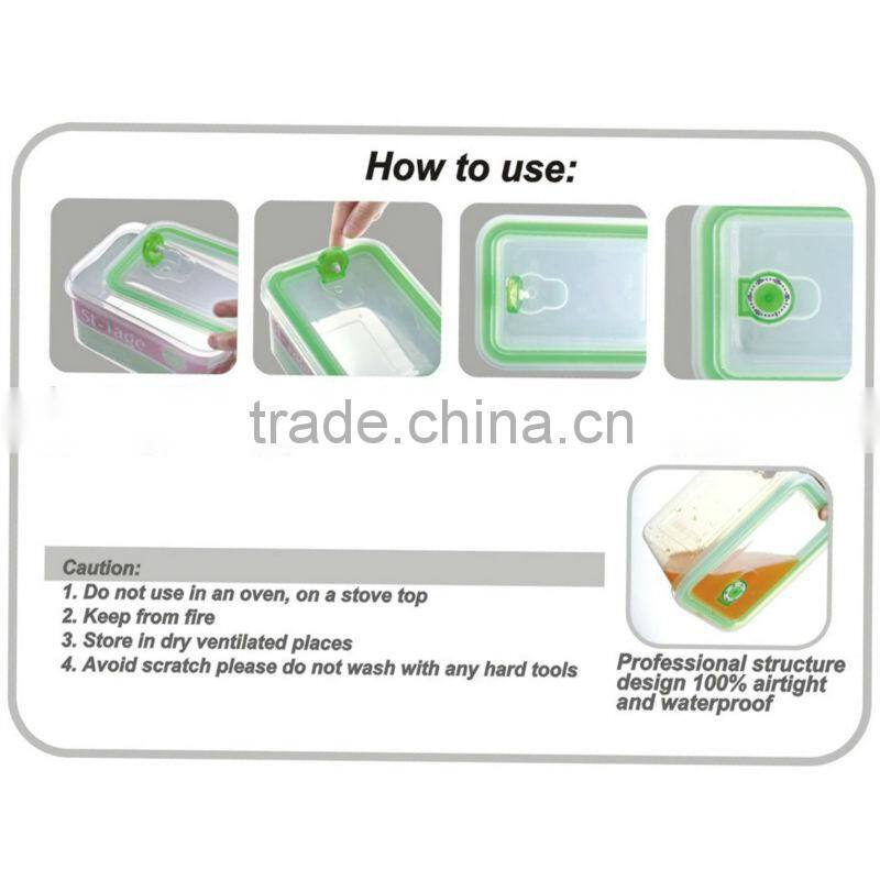 4pcs snack airtight food storage container set GL9055-S-B