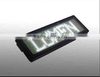 CE&RoHS approved LED Badges 48x12 pixel rechargeable led name tag