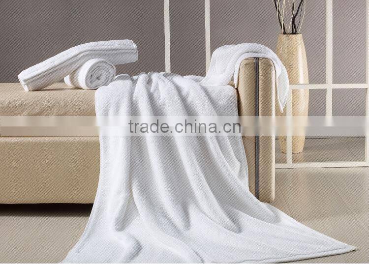 Deluxe custom logo available wholesale cotton hotel shower towel