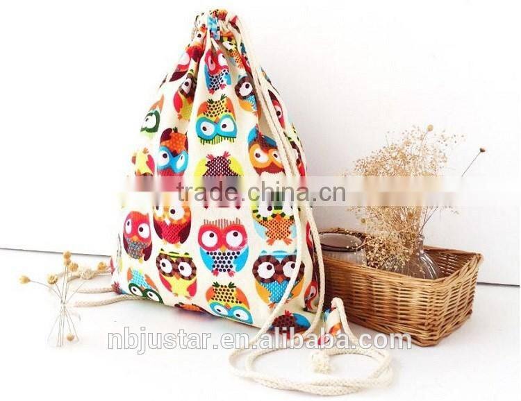 Promotional Wholesale Cheap Draw String Backpack Customized Printed Drawsting Backpack Bag with Sublimation Print