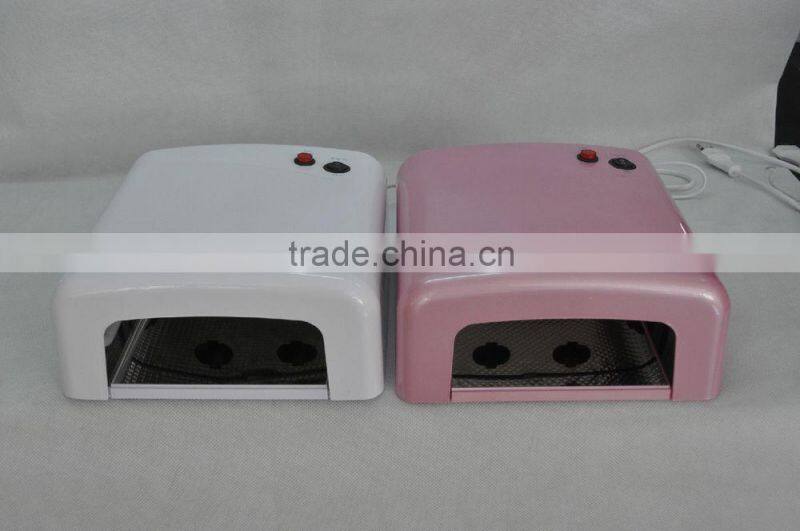 818 Timer 36 W Nail Art UV Gel Curing Cure Lamp Dryer Nail Polish Tools 100-240V