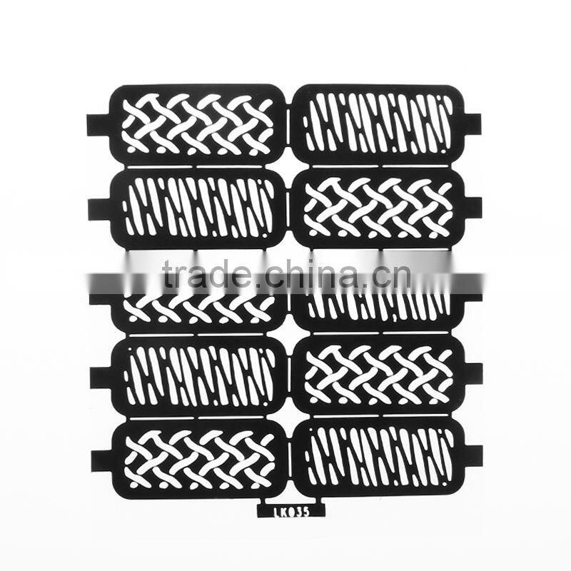 heart to feel private label hollow stencil nail sticker for girls