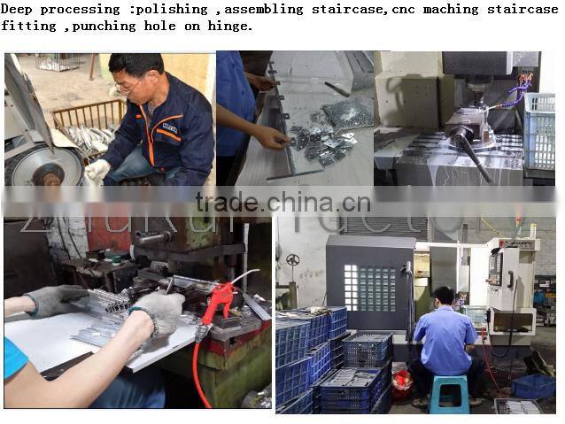 stainless steel handrail accessories /stairs handrail fittings /indoor wooden staircase