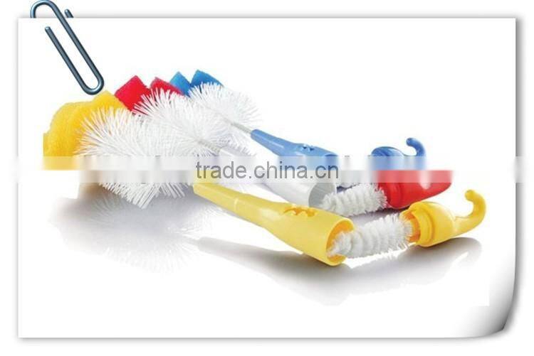 Free sample bottle cleaning brush with plastic handle bb011