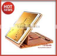 Multifunction stand leather cover folding folio for iPad Air case