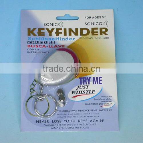 eco-friendly key blank finder whistle keychain