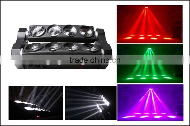 Led spider 8x10w RBGW led moving head beam pro light