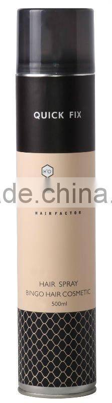 Professional 500ml for man Hair Spray with strong styling from GMPC manufacture/factory