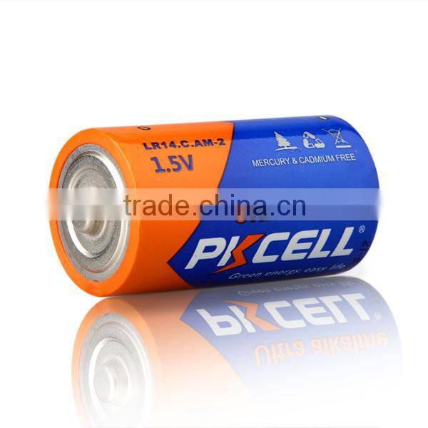 Alkaline Dry battery LR14 1.5V with Alu foil jacket
