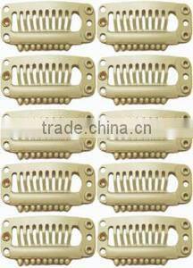 beige hair extension clips blonde hair extension snap clips 2.8cm 3.2cm 3.8cm