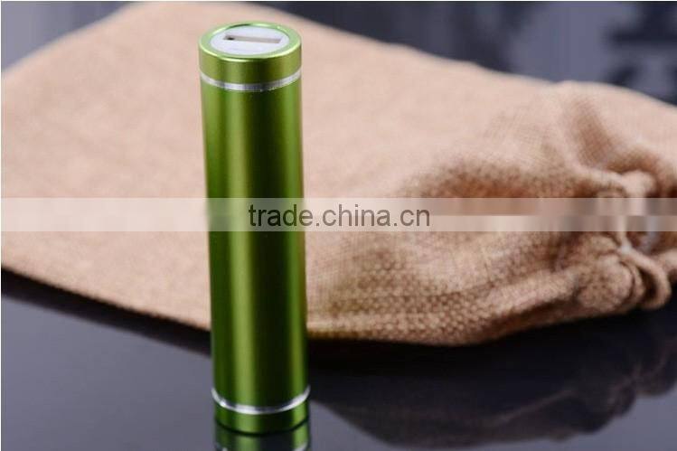 2016 factory price cylinder shape power bank,portable power bank with LED light