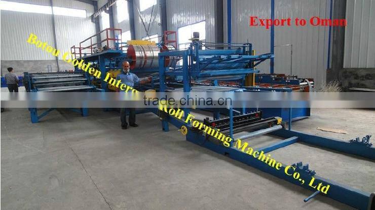 eps sandwich panel machine Trapezoidal Roofing Sheet Roll Forming Machine