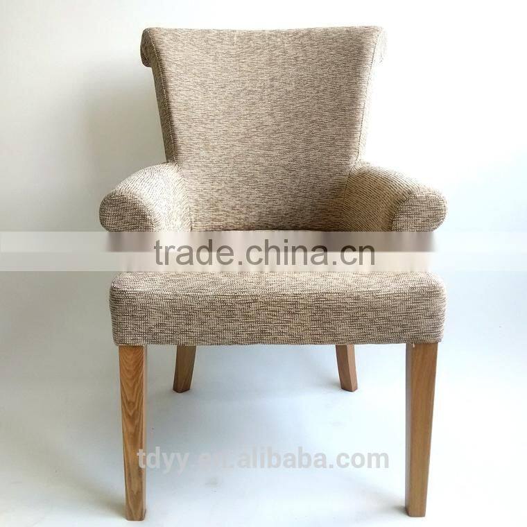 TDX-610-3 QVB HANGZHOU JIANDE TONGDA ASH WOOD LEG LINEN SEATING AND BACK SIDE SOFA LIVING ROOM SOFA