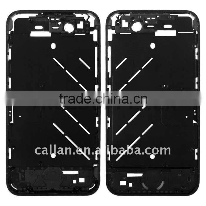 Brand new Black Diamond Middle Plate Housing Black 4S Mark for For Apple iPhone 4S
