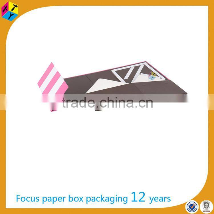 Fashion cardboard paper packaging for girls hat boxes