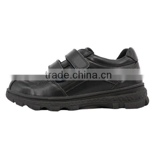 Guangzhou Customized Boys Microfiber Leather No Brand Name Sport School Shoes Without Lace