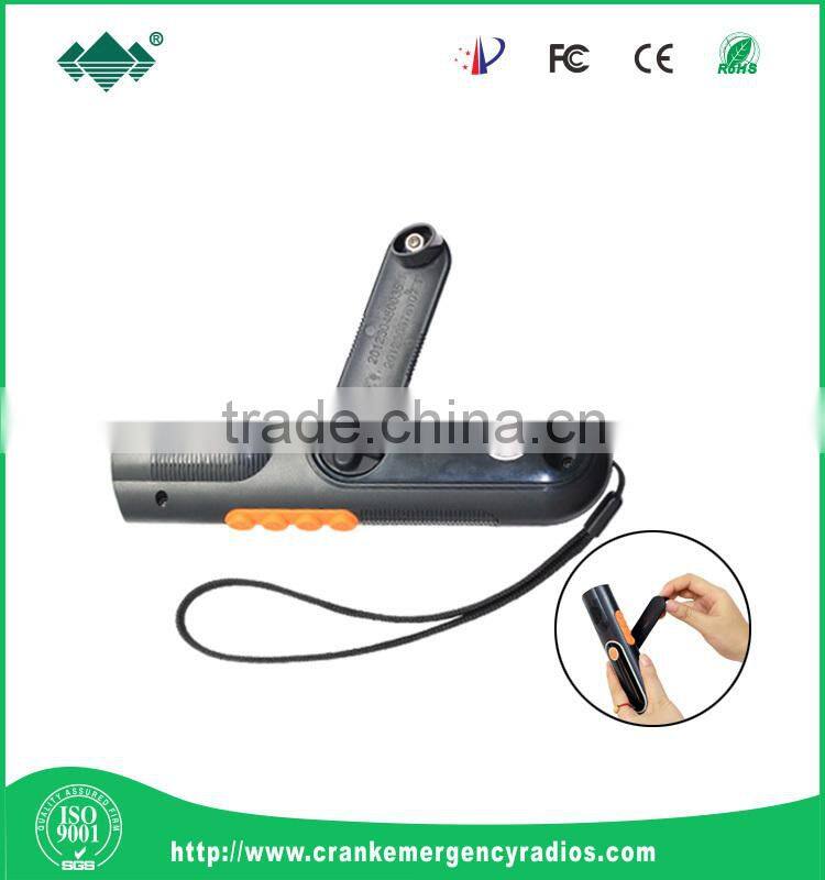 FM&AM radio 3 led dynamo hand crank flashlight radio