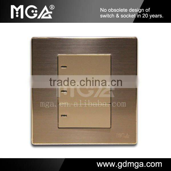 MGA Q7L Series Q-K04A L 4 Gang 1 Way Reset Switch