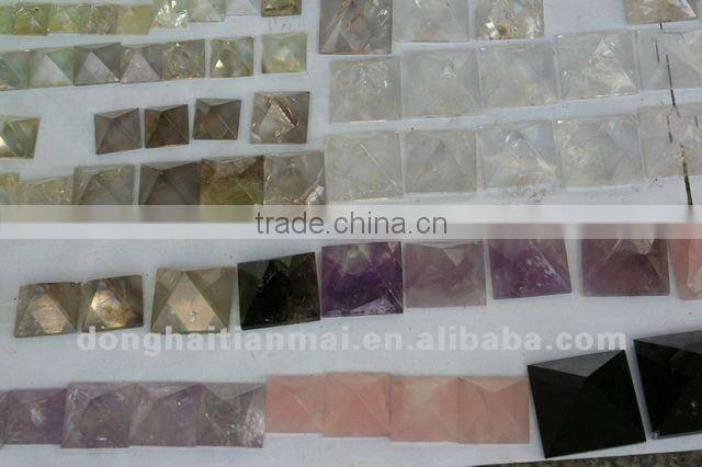 TOP Beautiful Natural crystal pyramid Rose Quartz Amethyst quartz crystal pyramid