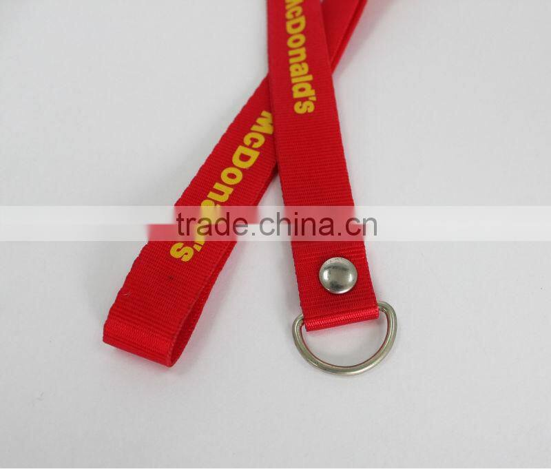 2015 custom printed neck lanyards with detachable buckle