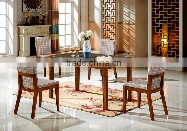 Hotsale round rotating dining table with strong wooden base
