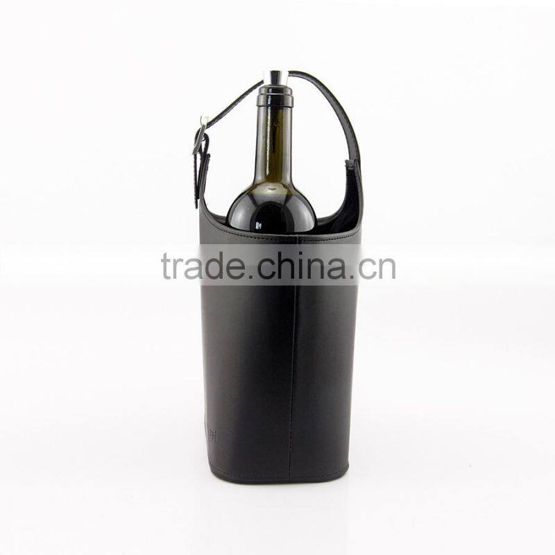 Genuine Leather Portable Wine Bag