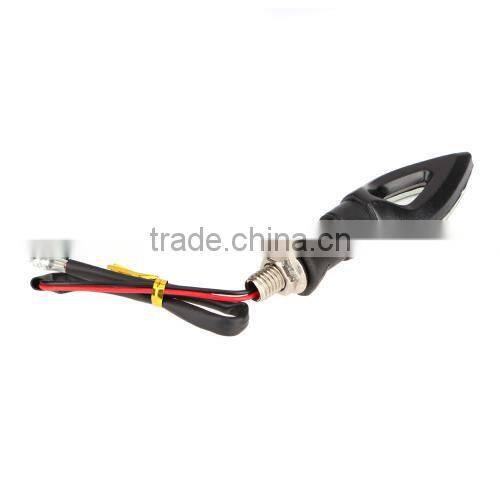 4pcs 12 SMD LED Mini Motorcycle Motorbike Turn Signal Indicators Amber Light + DOP-3X Flasher Relay