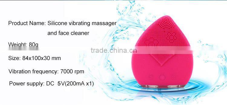 EveryLady waterproof silicone facial cleansing massager