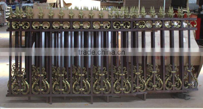 2016 Modern design powder coated cheap fence of aluminum