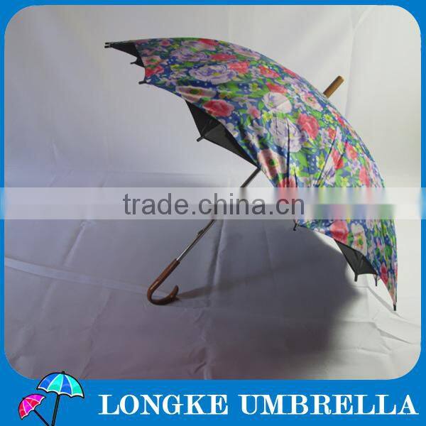 24"double layer 16K folower design women umbrella